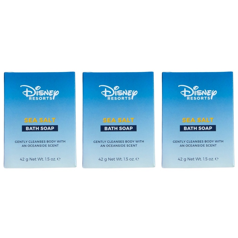 🆕 Disney Resorts | Sea Salt Bath Bar Soap, 2oz Size, 3-Pack